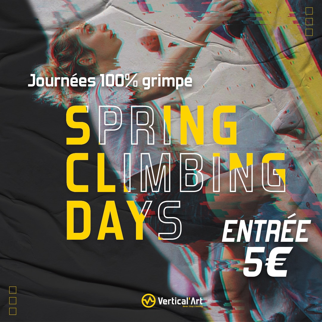 Spring Climbing Days à Vertical’Art Grenoble, escalade à 5€ pour tous en avril