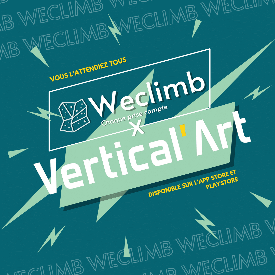 Weclimb X Vertical'Art Grenoble : L'application XXL pour la grimpe dans votre salle d'escalade
