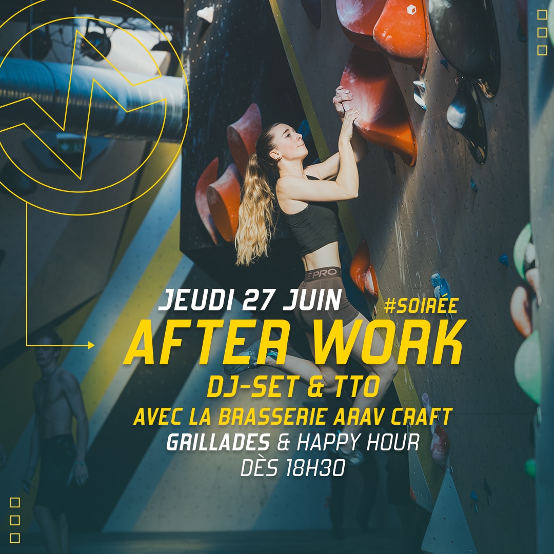 Afterwork et Tap Take Over jeudi 27 juin à Vertical'Art Grenoble