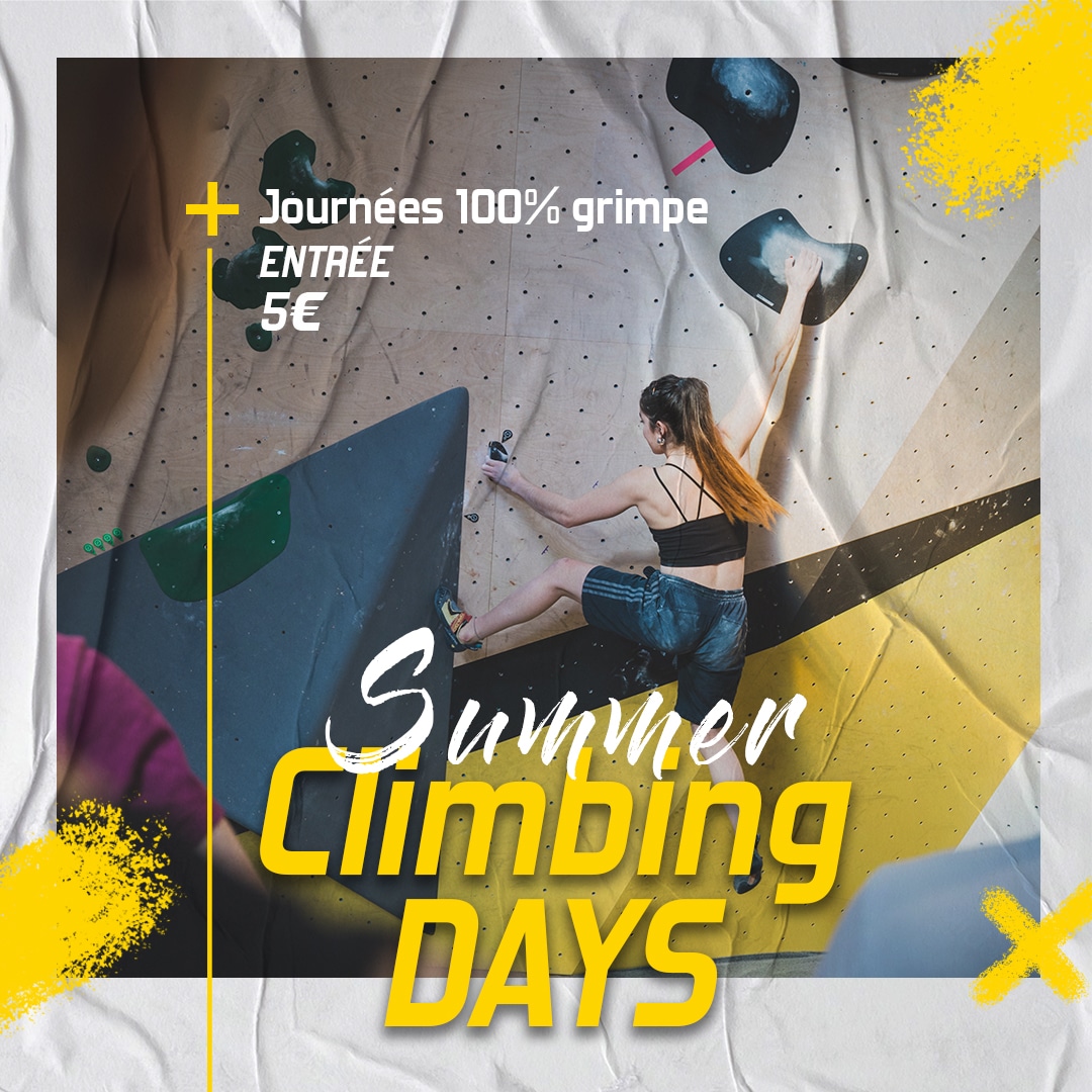 Summer Climbing Days à Vertical’Art Grenoble, escalade à 5€ pour tous en juillet 2024