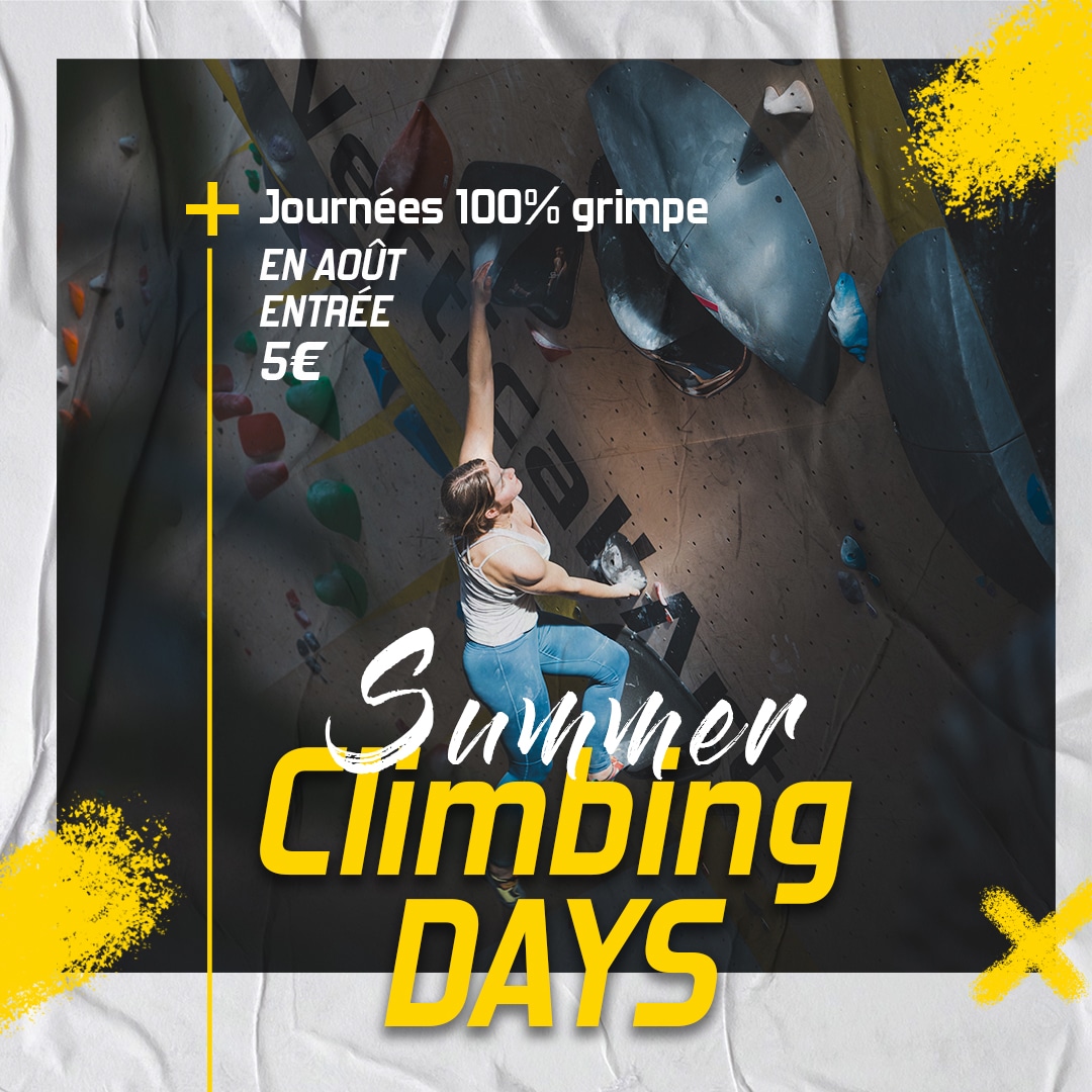 Summer Climbing Days à Vertical’Art Grenoble, escalade à 5€ pour tous en août 2024